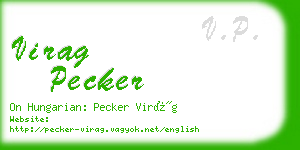 virag pecker business card